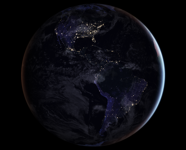 blackmarble 2016 americas composite